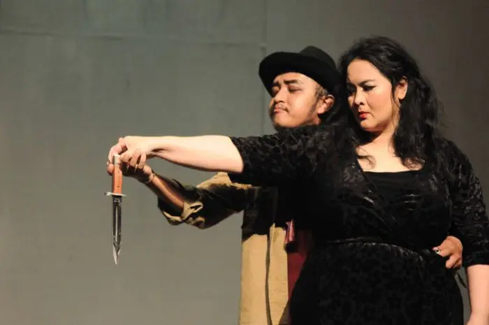 Theater Kedai performs a play entitled Barabah and a Debt Collector