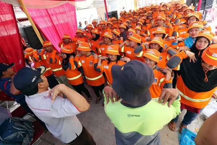 150 Task Forces Practice Fire Prevention in Kalianyar