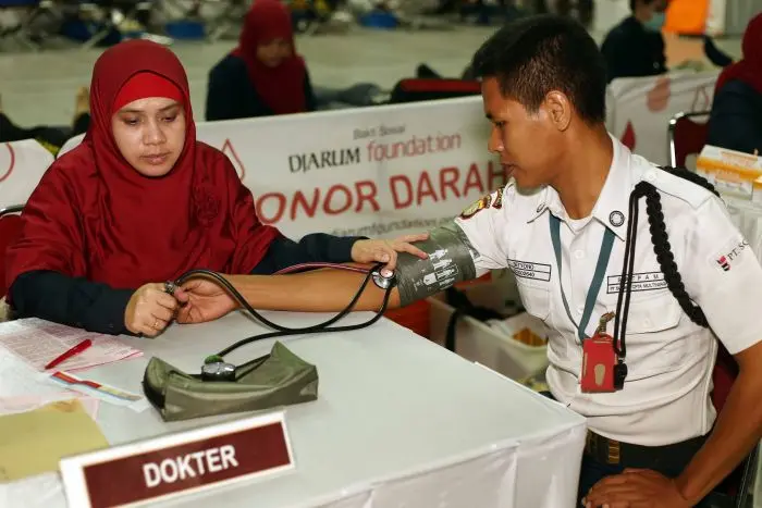 Blood Donation in the Context of the 71st Independence Day of the Republic of Indonesia